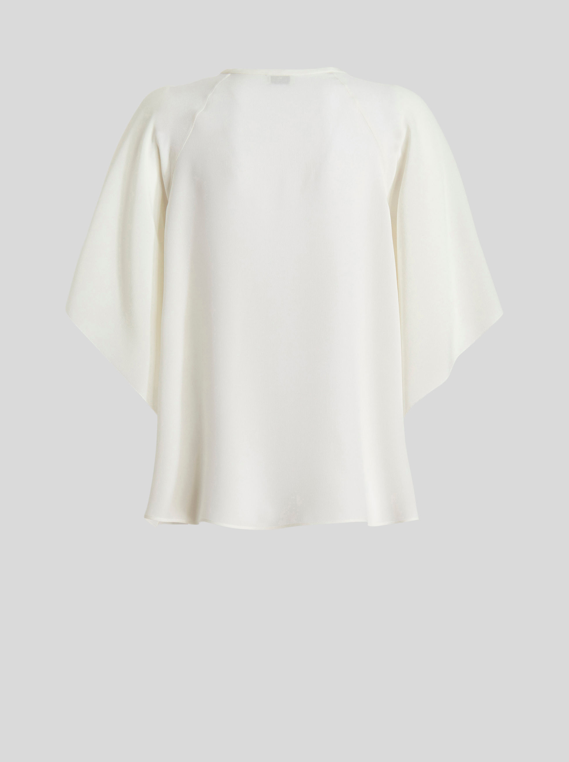 Shop Etro Silk Top In White