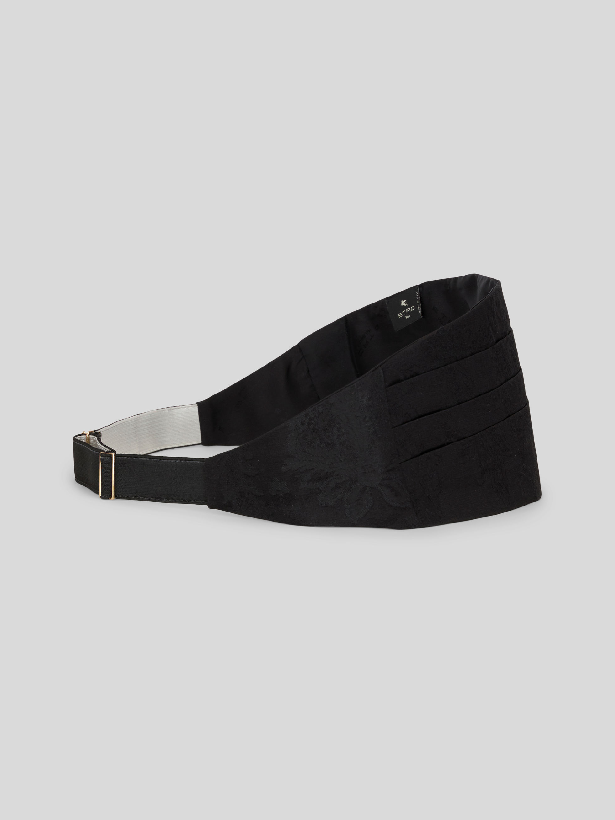 Shop Etro Jacquard Cummerbund In Black