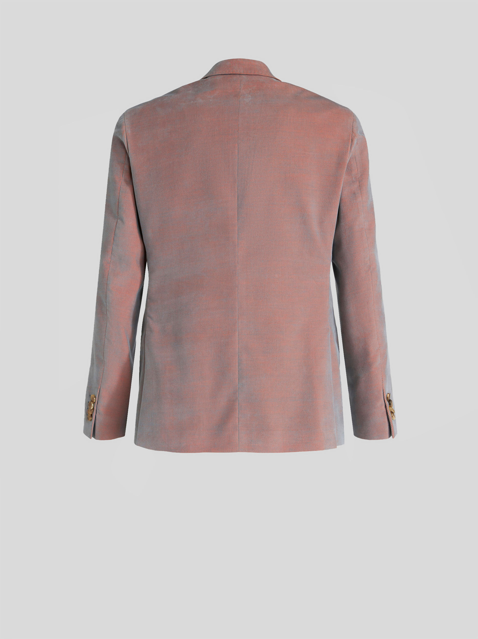 Shop Etro Ribbed Velvet Jacket In Light Blue